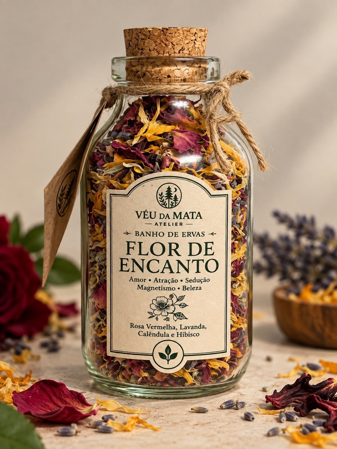 Flor de Encanto, banho de ervas do atelier